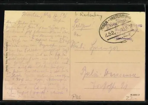 AK Korschen, Blick in die Hauptstrasse