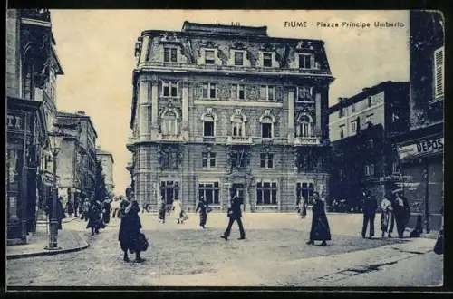 AK Fiume, Piazza Principe Umberto