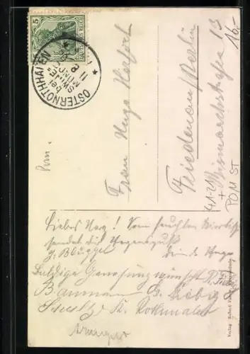 AK Osternothafen, Schulschiff Grossherzogin Elisabeth im Hafen