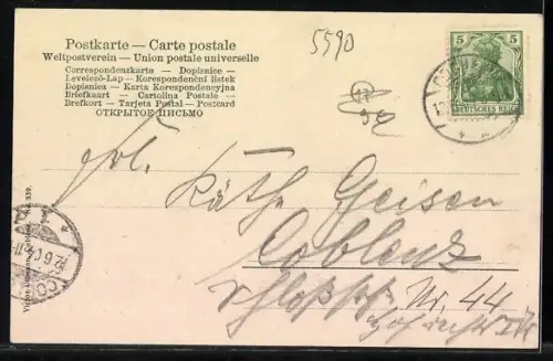 AK Cochem a. d. Mosel, Moselufer