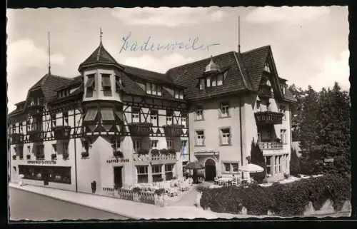 AK Badenweiler, Schwarzwaldhotel, Kaffee-Stube