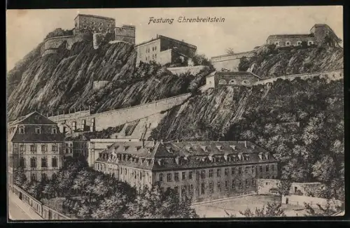 AK Koblenz, Festung Ehrenbreitstein