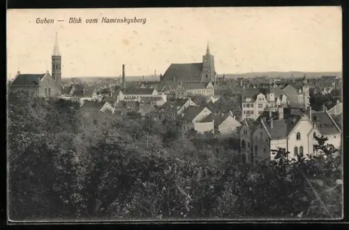 AK Guben, Blick vom Kaminskysberg