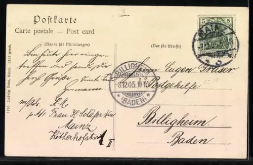 AK Mainz am Rhein, Stadtansicht mit Dom