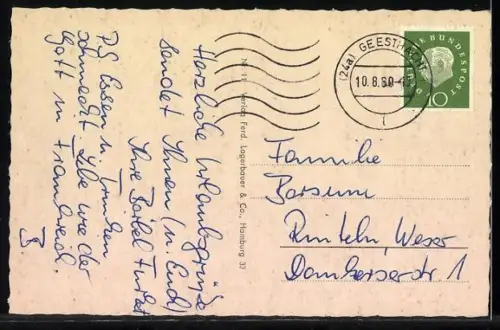 AK Geesthacht-Elbe, Rathaus, Kirche, Bergedorfer Strasse, Elbschleusen, Geesthachter Strasse