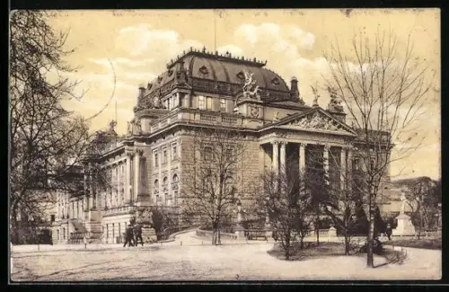 AK Wiesbaden, Königl. Theater