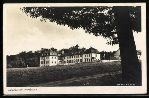 AK Rüdesheim a. Rh., Hotel Jagdschloss Niederwald, Nordseite