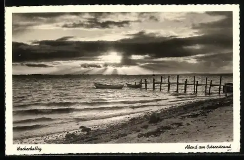 AK Wackerballig, Abend am Ostseestrand