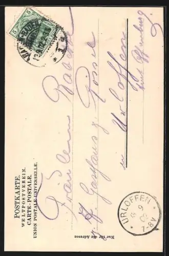 AK Baden-Baden, Restaurant Krokodil, Scheffelweinstube, Innenansicht