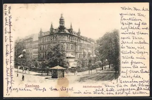 AK Hamburg-Eimsbüttel, Partie in der Schäferkampsallee