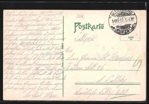 AK Oldenburg i. Gr., Partie am Schlossplatz