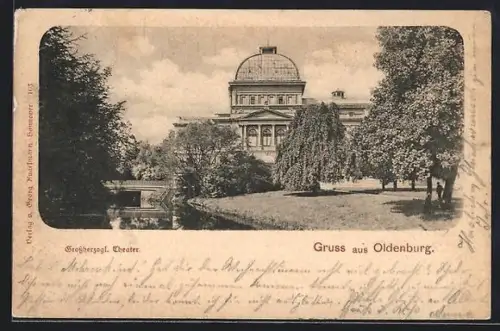AK Oldenburg / O., Grossherzogl. Theater