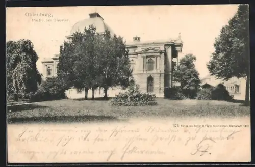 AK Oldenburg / O., Partie am Theater