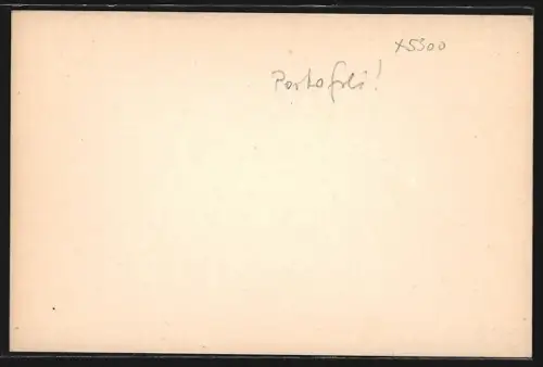 AK Weimar / Thüringen, unfrankiert mit 5 Pfennig Wertmarke, Postkarte an Schinken-Export Gustav Giesel