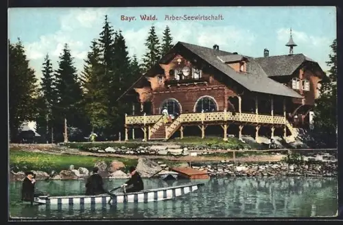 AK Arbersee /Bayer. Wald, Gasthaus Arber-Seewirtschaft
