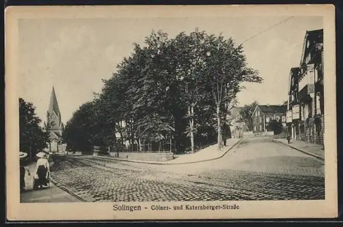 AK Solingen, Cölner- und Katernberger-Strasse