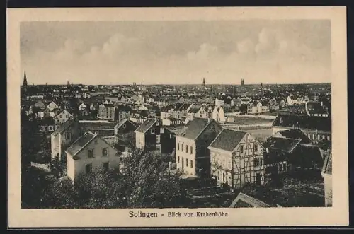 AK Solingen, Blick von Krahenhöhe