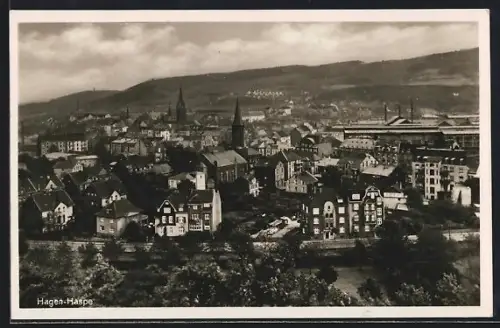 AK Hagen-Haspe, Ortsansicht aus der Vogelschau