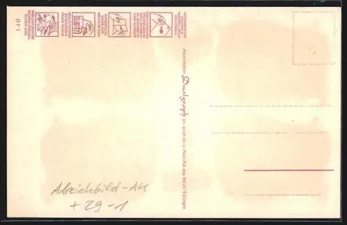 Abziehbild-AK Bad Rothenfelde /Teutoburger Wald, Badehaus, Klostermühle, Gradierwerk, Märchenbrunnen, Kahnteich