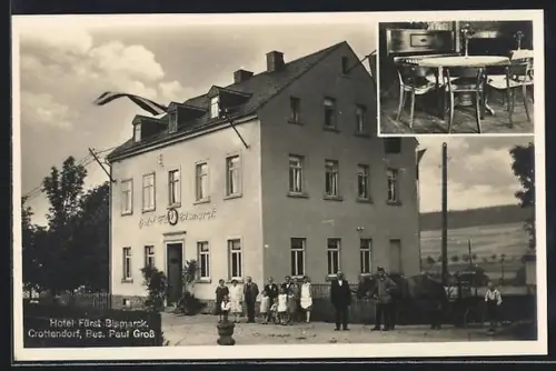 AK Crottendorf, Hotel Fürst Bismarck, Bes. Paul Gross
