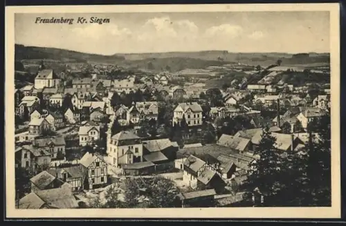 AK Freudenberg /Siegen, Ortsansicht aus der Vogelschau
