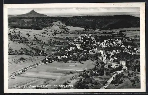 AK Jungingen /Hohenzollern, Ortsansicht aus dem Flugzeug