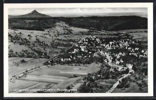 AK Jungingen /Hohenzollern, Ortsansicht vom Flugzeug aus