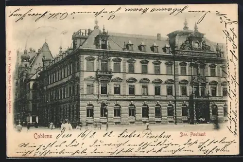 AK Coblenz, Partie am Postamt