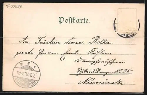 AK Hamburg-Altona, Königstrasse mit Stadttheater