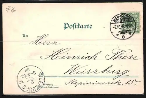 AK Magdeburg, Partie in der Kaiserstrasse