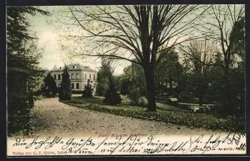 AK Lahr / Baden, Partie aus dem Stadtpark