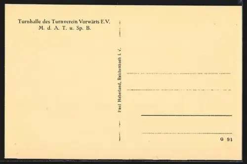 AK Rotschau, Turnhalle des Turnvereins