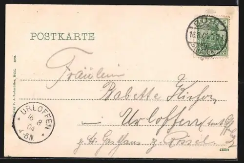 AK Bühl /Baden, Strassenpartie mit Kirche