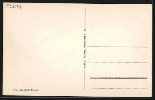 AK Krefeld, Blick in die Rheinstrasse mit Strassenbahn