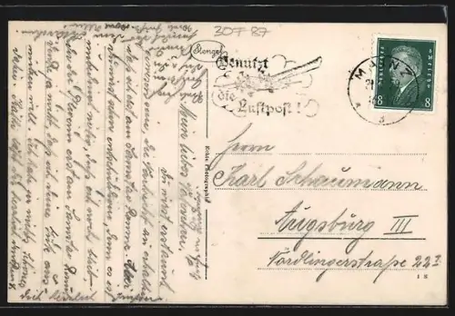 AK Mainz, Kaiserstrasse mit Passanten