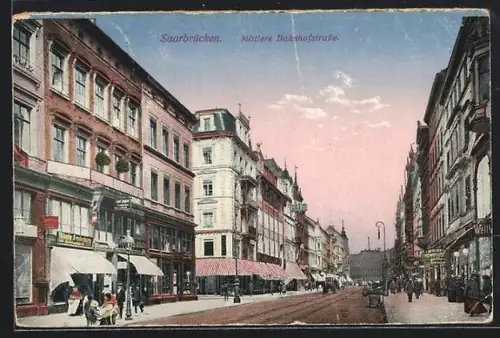 AK Saarbrücken, Mittlere Bahnhofstrasse