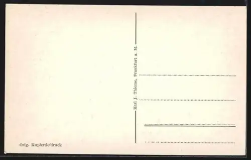 AK Krefeld, Blick in die Rheinstrasse mit Strassenbahn