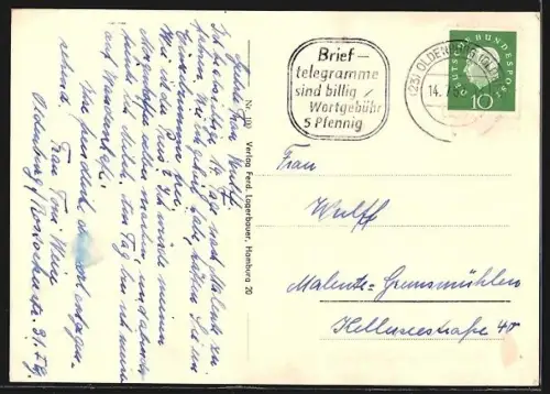 AK Oldenburg i. O., Langestrasse mit Geschäften