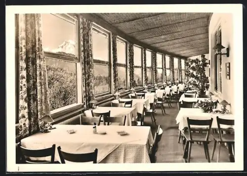 AK Berchtesgaden, Hotel Vier Jahreszeiten, Aussichtsterrasse