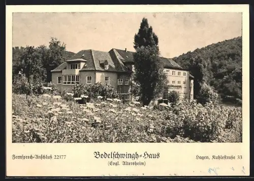 AK Hagen / Westfalen, Evangelisches Altersheim Bodelschwingh-Haus, Kuhlestrasse 33
