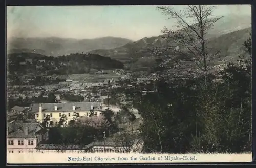 AK Miyako, North-East City-view from the Garden of Miyako-Hotel