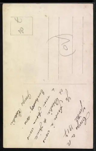 Foto-AK Uniformierter Mann mit Fahrrad