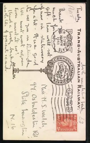 AK Trans-Australian Railway, Sleeping car, Second class, Eisenbahn