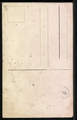 Foto-AK Frau im Kleid mit Fahrrad