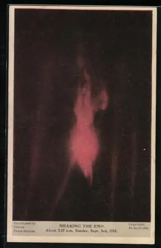 AK Nearing The End, About 2-22 a.m. Sunday, Sept. 3rd. 1916