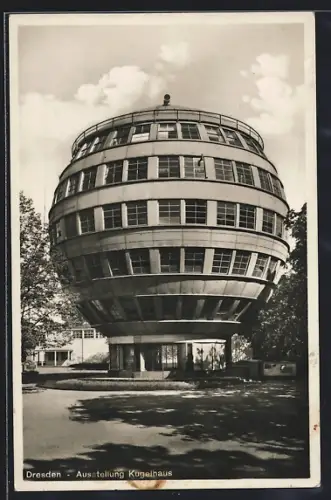 AK Dresden, Ausstellung Kugelhaus, Art Deco