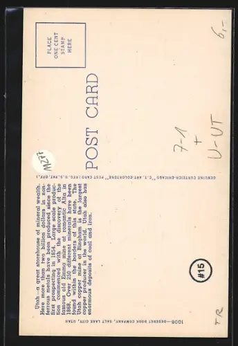 AK Mining - Utah`s Greatest Industry, Bergbau