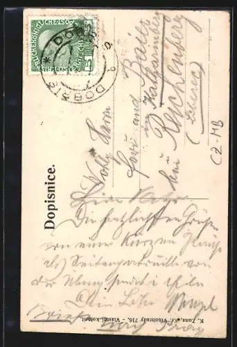 AK Dobris, Namesti, Kostel sv. Trojice