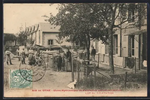 AK Aix-en-Othe, Usine Hydraulique de Papeteries Descamps Derloux