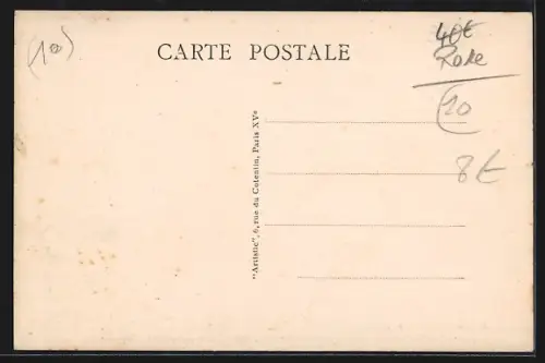 AK Montiéramey /Aube, Café de la Gare avec vélos devant l`entrée